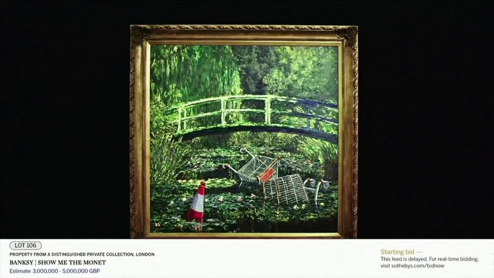 Millionen Euro F R Ein Banksy Monet Werk