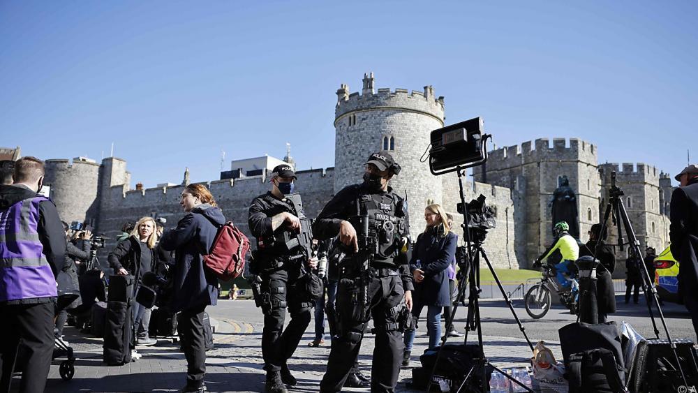 Windsor vor Trauerfeier für Philip weiträumig abgesperrt