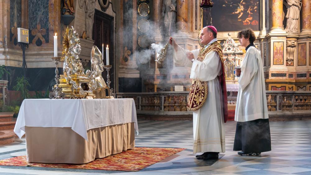 Bischof Muser Kassian und Vigilius sollen Mut machen zum Leben