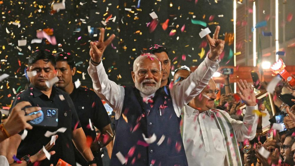 Modi secures third term in office in India