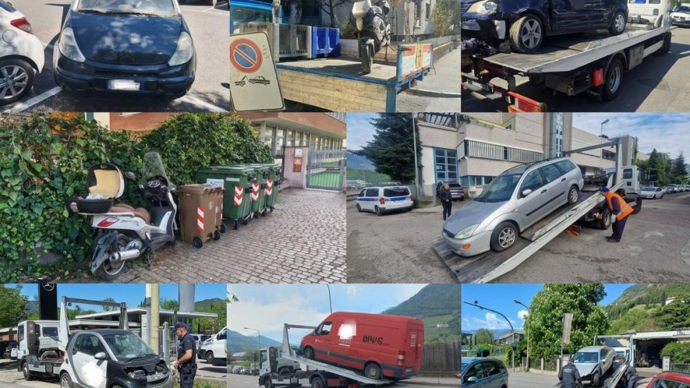 Öffentliche Hand greift durch: Acht Fahrzeuge in Bozen zwangsabgeschleppt