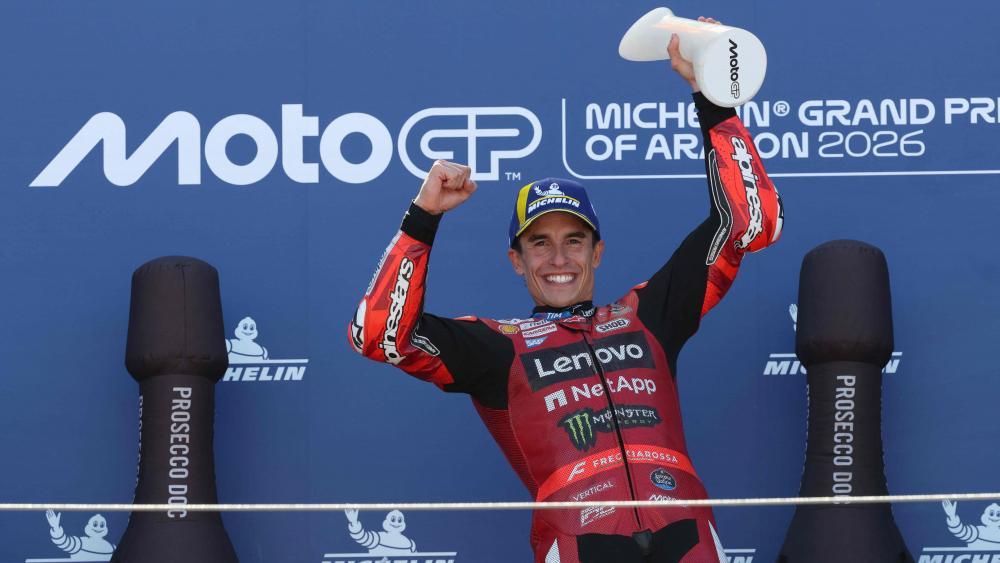 In Aragon: Marquez nähert sich Martin