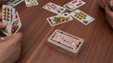 Ace of Hearts, Pen & Toy Note: The real South Tyrolean Wattblöckl