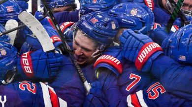 Quinn Hughes shoots the USA into the Olympic semi-finals