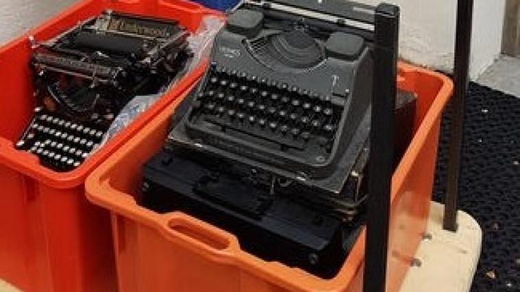 Die Schreibmachinen wurden nach Partschins gebracht.