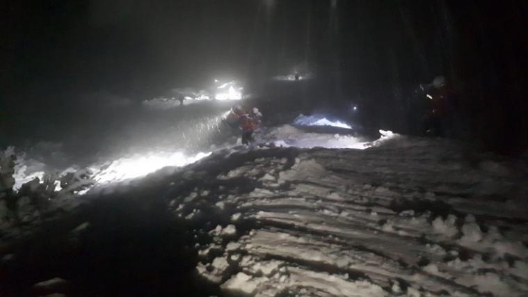 Gegen 23 Uhr konnten die Skitourenfahrer geborgen werden. - Foto: BRD Ridnaun