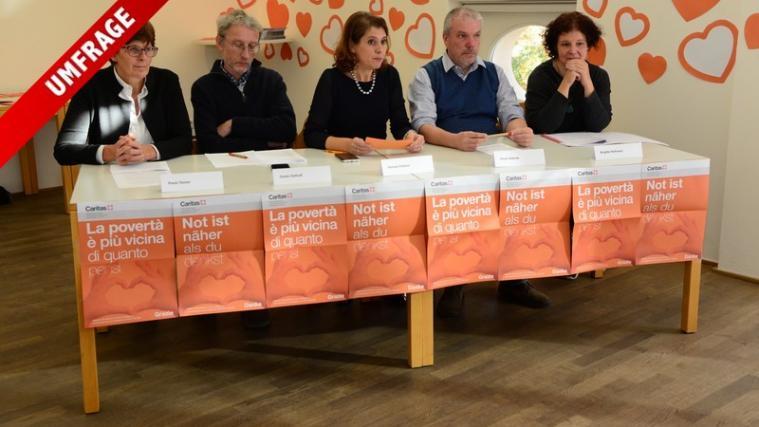 Bei der Pressekonferenz am Donnerstag: Von links Paula Tasser, Guido Osthoff, Renata Plattner, Paolo Valente und Brigitte Hofmann. - Foto: DLife