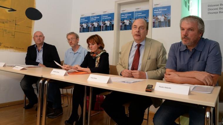 Erich Daum, Guido Osthoff, Waltraud Deeg, Franz Kripp und Paolo Valente bei der Pressekonferenz am Montag. - Foto: DLife