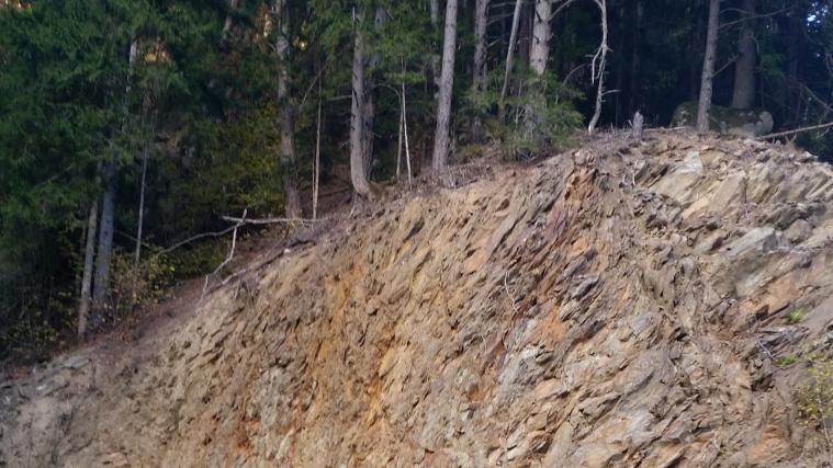Im Bild die Absturzstelle bei der Masulschlucht. Foto: Feuerwehr Tall