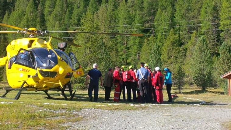 Der Tote wurde vom Rettungshubschrauber Pelikan 2 geborgen. - Foto: no
