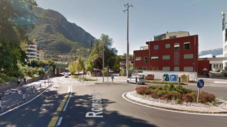 Im südlichsten Teil der Romstraße in Bozen werden Verkehrsprobleme befürchtet. - Foto: Google-Maps Screenshot