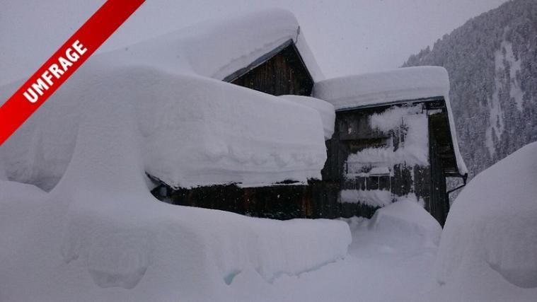 Unglaublich viel Schnee liegt in Melag in Langtaufers. - Foto: Josef Plangger