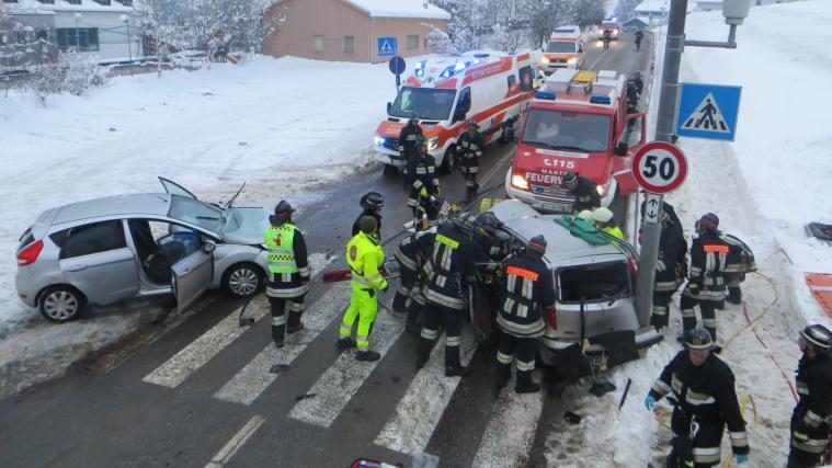 Der Unfall endete glimpflich. Foto: FFW St. Johann