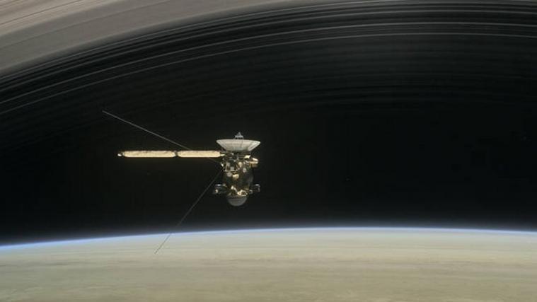 Die Raumsonde Cassini startet zu seinen letzten 5 Tauchgängen. - Foto: NASA/JPL-Caltech