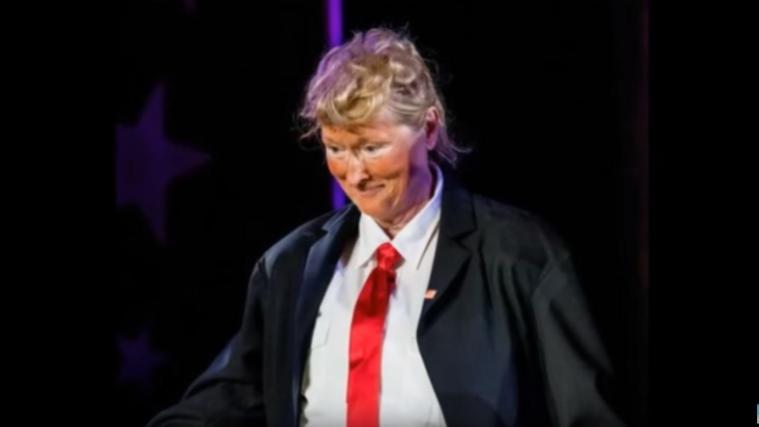 Große Ähnlichkeit mit dem Original: Meryl Streep als Donald Trump. - Foto: Screenshot YouTube-Video