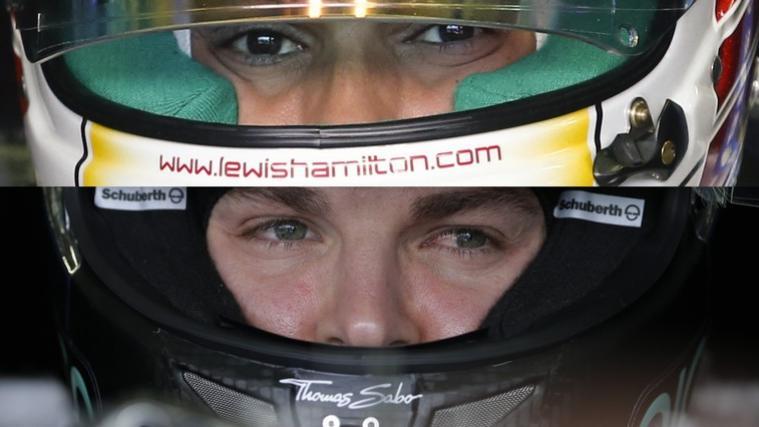Lewis Hamilton und Nico Rosberg