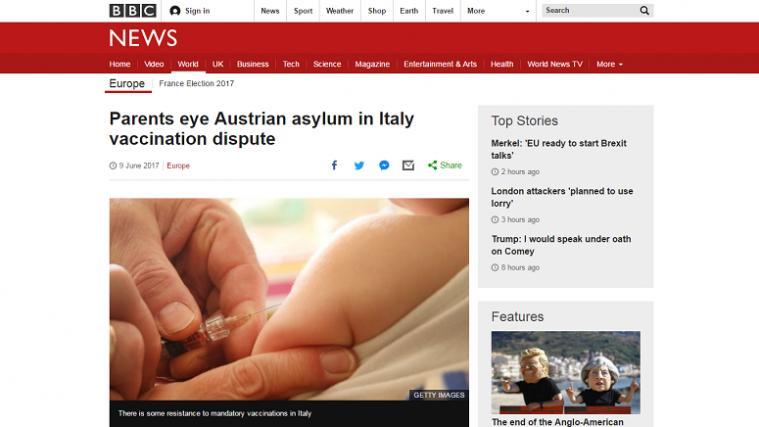 Der britische Internet-Nachrichtendienst BBC hat am Samstagmorgen über die Debatte berichtet. - Foto: Screenshot
