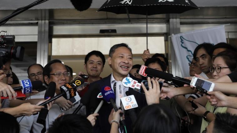 Der Jurist Benny Tai wurde vorzeitig aus der Haft entlassen. - Foto: AP