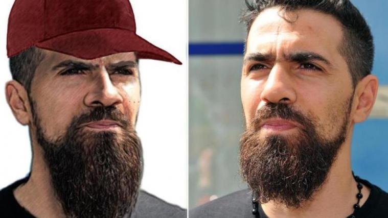 Links das Phantombild, rechts der echte Bushido. Foto: APA/DPA