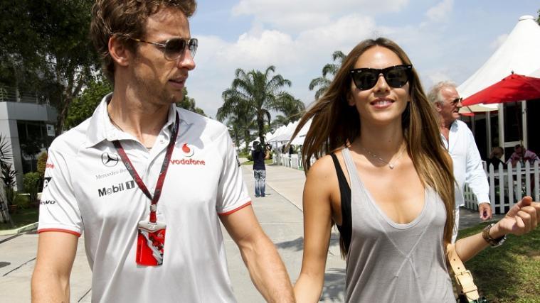 Frisch verheiratet: Jenson Button und Jessica Michibata auf einem Archivbild.