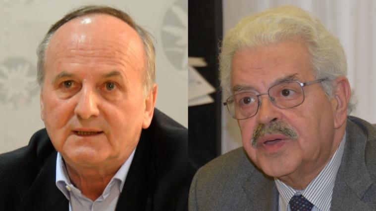 Der Bozner SVP-Bürgermeisterkandidat Christoph Baur und der außerordentliche Kommissär Michele Penta.