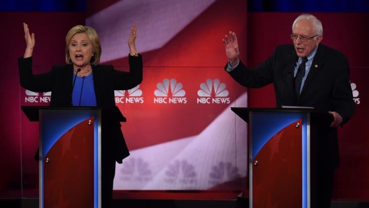 Vor ein paar Monaten noch erbitterte Gegner: Hillary Clinton und Bernie Sanders