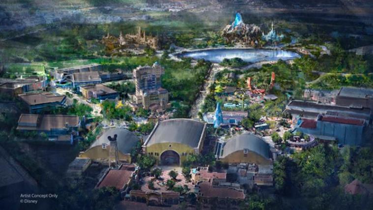 Ein Entwurf für die Ausbauarbeiten von Disneyland. - Foto: disney