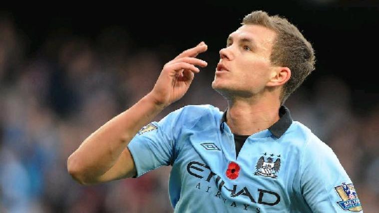 Der bosnische Teamstürmer Edin Dzeko wechselt von ManCity zu AS Roma.