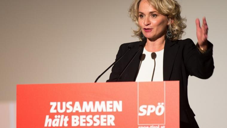 Mit überragenden 92,78 Prozent wurde Elisabeth Blanik am Samstag beim Landesparteitag der Tiroler SPÖ zur neuen Vorsitzenden gewählt worden.