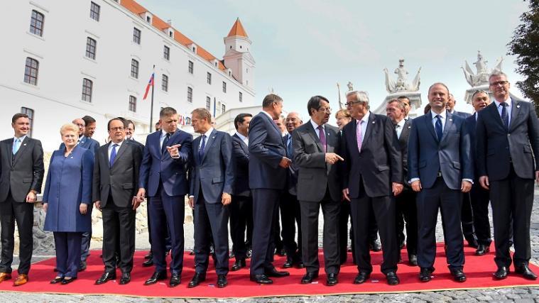Die Vertreter von 27 EU-Ländern berieten in Bratislava über die Zukunft Europas.