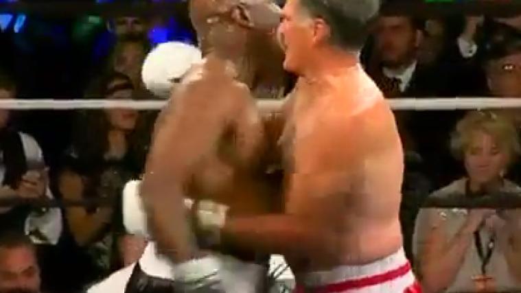 Evander Holyfield gegen Mitt Romney