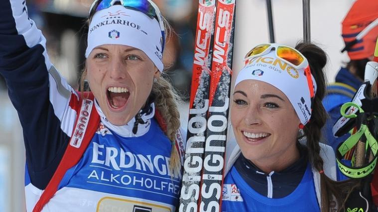 Auch die Biathletinnen Federica Sanfilippo (links) aus Ridnaun und Dorothea Wierer aus Rasen sind beim FISI-Saisonfinale in Schnals dabei.