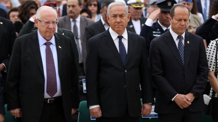 In der zentralen Holocaust-Gedenkstätte Yad Vashem in Jerusalem gab es eine Gedenkzeremonie.