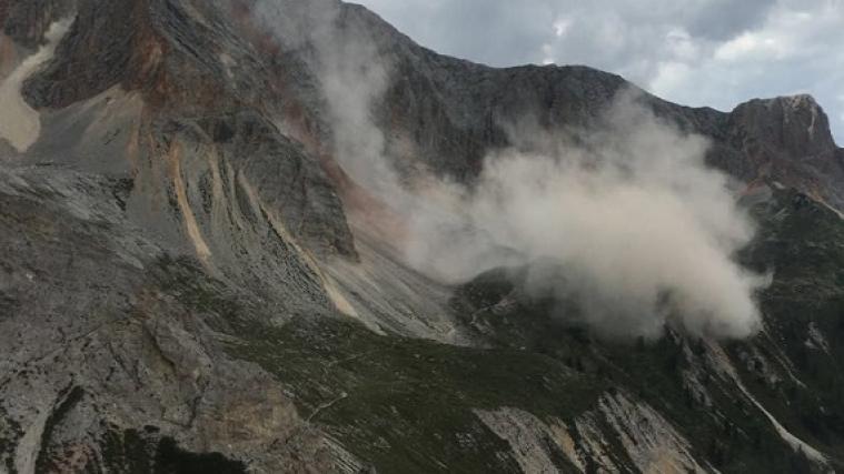 Etwa 300.000 Kubikmeter Felsmaterial sollen ander Kleinen Gaisl in Bewegung sein. - Foto: D/Bergrettung Hochpustertal