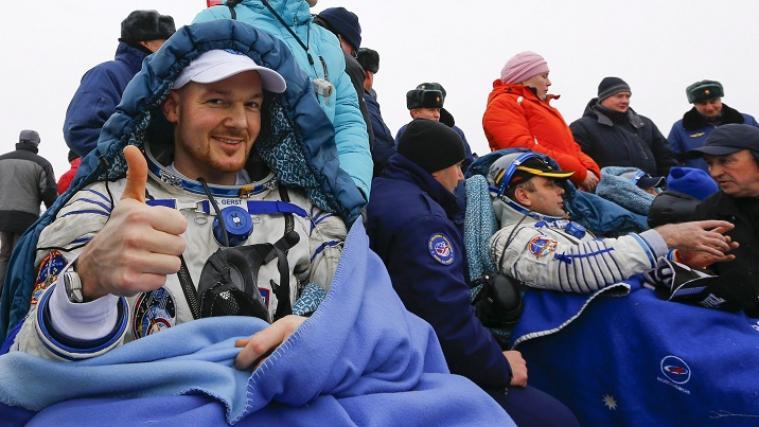 Glücklich zurück auf der Erde: Astronaut Alexander Gerst.