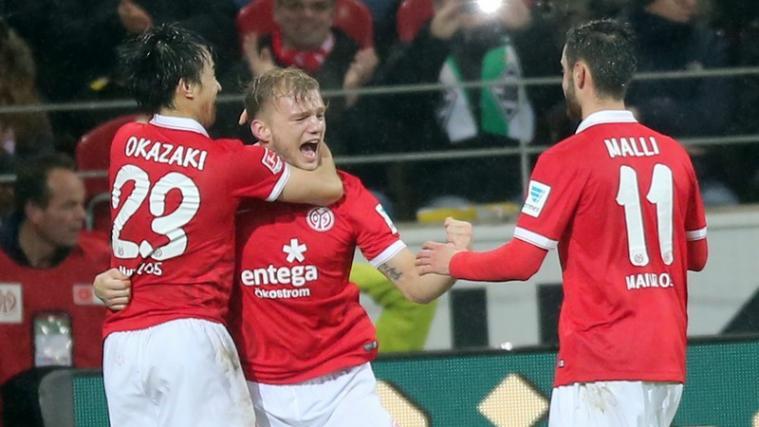 Johannes Geis feiert seinen Treffer zum 0:1.