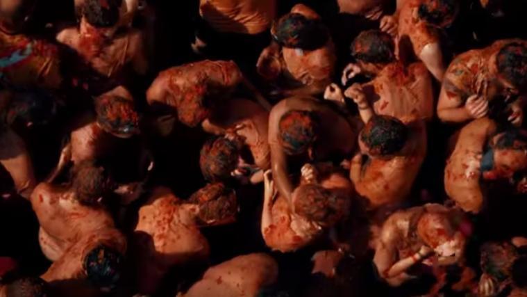 Am Mittwoch ist es wieder soweit: Buñol lädt zur wahnsinnigen Tomatenschlacht. - Foto: Screenshot/Youtube