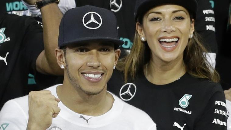Lewis Hamilton mit Freudin Nicole Scherzinger