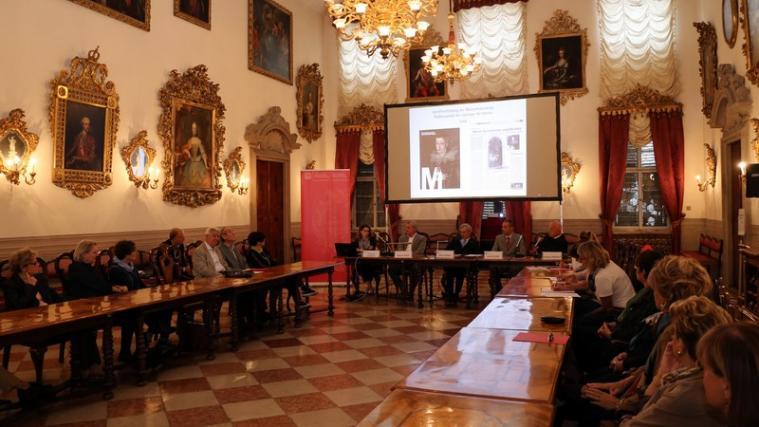 Am Donnerstag ist im Ehrensaal des Merkantilgebäudes offiziell das zwanzigjährige Jubiläum des Merkantilmuseums gefeiert worden. - Foto: Handelskammer