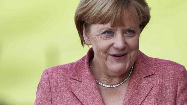 Kanzlerin Angela Merkel am Freitag bei einem Staatsbesuch in Frankreich.