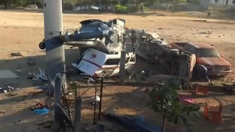 Aufgewirbelter Staub und schlechte Sichtverhältnis ließen den Piloten offenbar die Orientierung verlieren. - Foto: Video