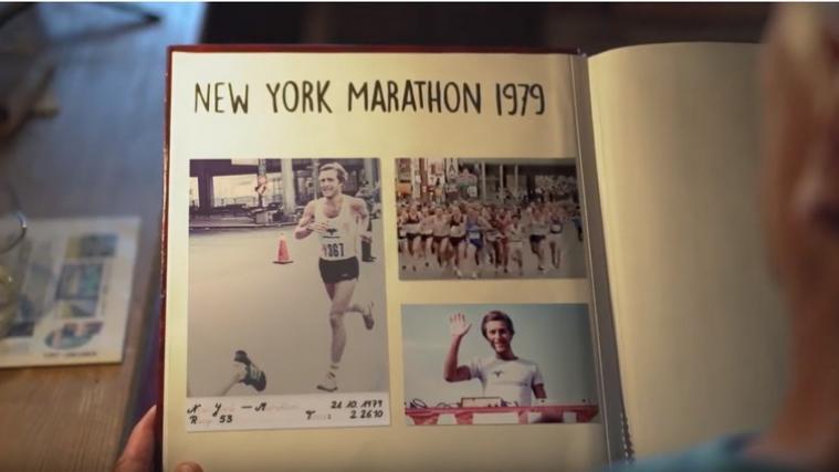 Im Musikvideo sind auch Fotos von Monsarnos Marathonteilnahme 1979 zu sehen. -Foto: YouTube/BarbaraZanetti