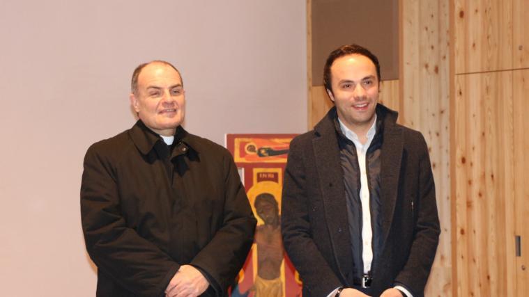 Bischof Ivo Muser und Landesrat Philipp Achammer überzeugten sich von den gelungenen Umbauarbeiten.