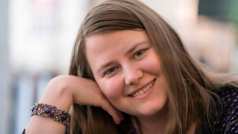 Natascha Kampusch bei einem Interview am 8. August.