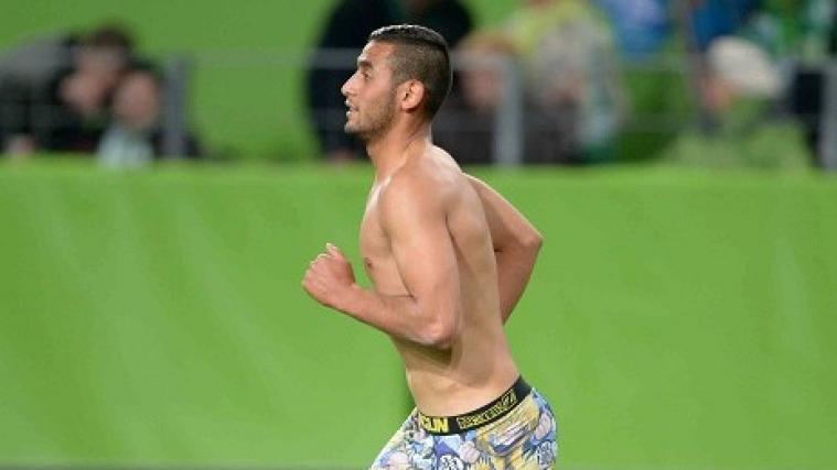 Faouzi Ghoulam vom SSC Napoli zog vor Freude "fast" blank.