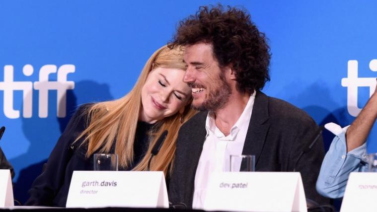 Schauspielerin Nicole Kidman und Regisseur Garth Davis bei einer Pressekonferenz in Kanada.
