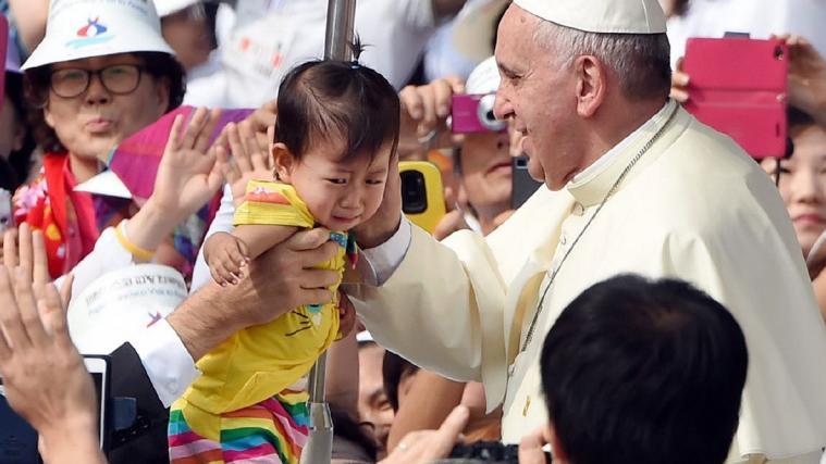 Papst Franziskus am Samstag in Seoul.