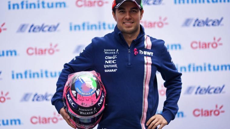 Mit einem speziellen Helm will der mexikanische Formel-1-Pilot Sergio „Checo“ Pérez an die Opfer der schweren Erdbeben erinnern.
