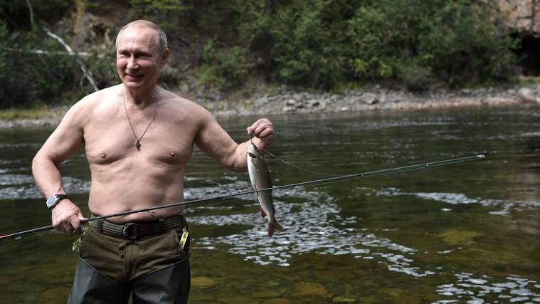 Russlands Präsident präsentiert sich gerne in der Natur.