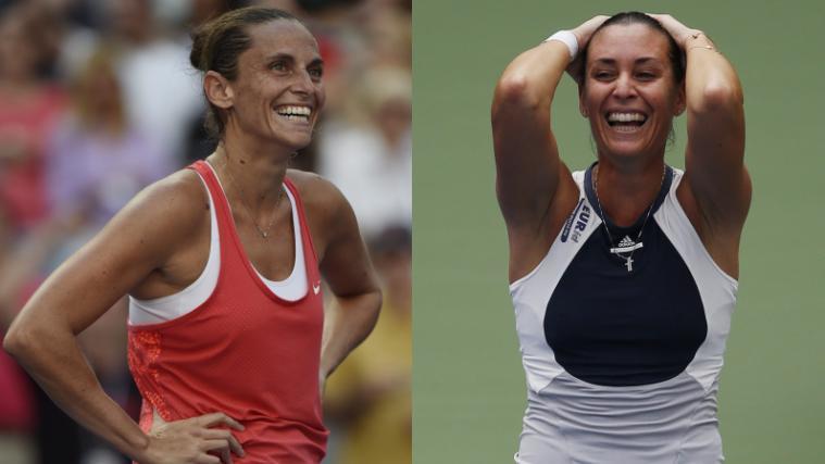 Sie haben im US-Open-Halbfinale die Nummern eins und zwei der Weltrangliste besiegt: Roberta Vinci (links) und Flavia Pennetta.